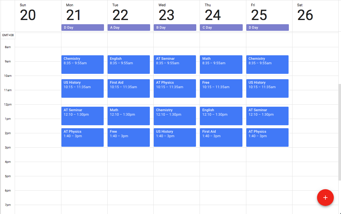 google calendar